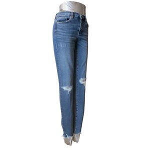 BlankNYC Women Jeans Skinny Mid Rise Stretch  Distressed (Sz26 W26 L26)